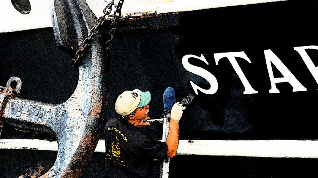 Touching up the paint