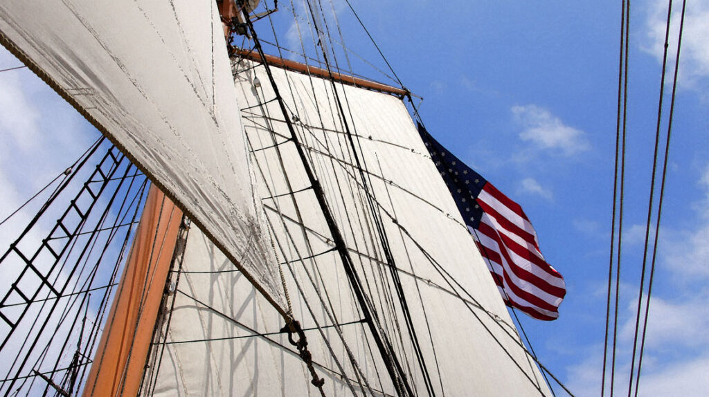 Spanker & Staysail