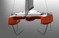 Gunboat G4 with J foil daggerboards and T foil rudders