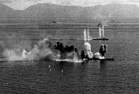 Musashi under  attack 1944