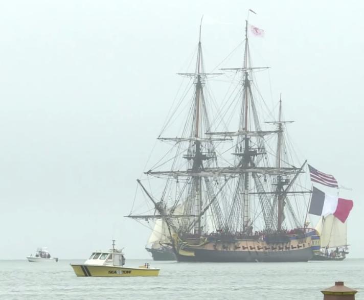 l'Hermione in Yorktown