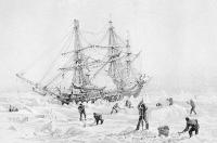 HMS Terror trapped in the ice