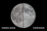 Not so big a difference --supermoon vs normal full moon
